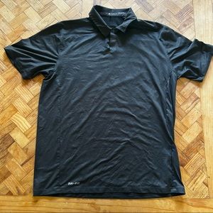 nike Tiger Woods Collection black polo shirt medium